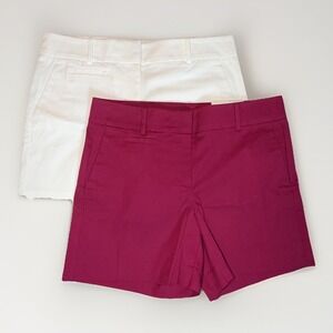 Ann Taylor Women's The Metro Short NWT Bundle Size 8 Cotton Mid-Rise Casual